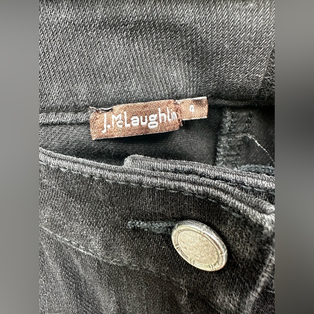 J.McLaughlin Women Black Wash Slim Fit Denim Jeans Size 4 - Picture 5 of 7